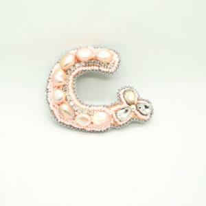 Perl Brooch - Coquette - rose | handmade