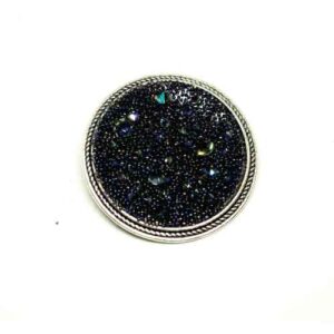 brooch round swarovski